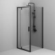 Душова кабіна AM.PM Gem Square Pivot 90x90 см без піддону W90UG-404-9090-BT