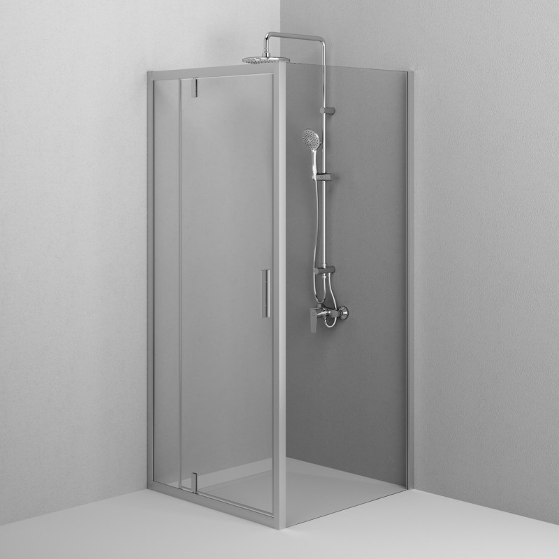 Душова кабіна AM.PM Gem Square Pivot 90x90 см без піддону W90UG-404-9090-MT