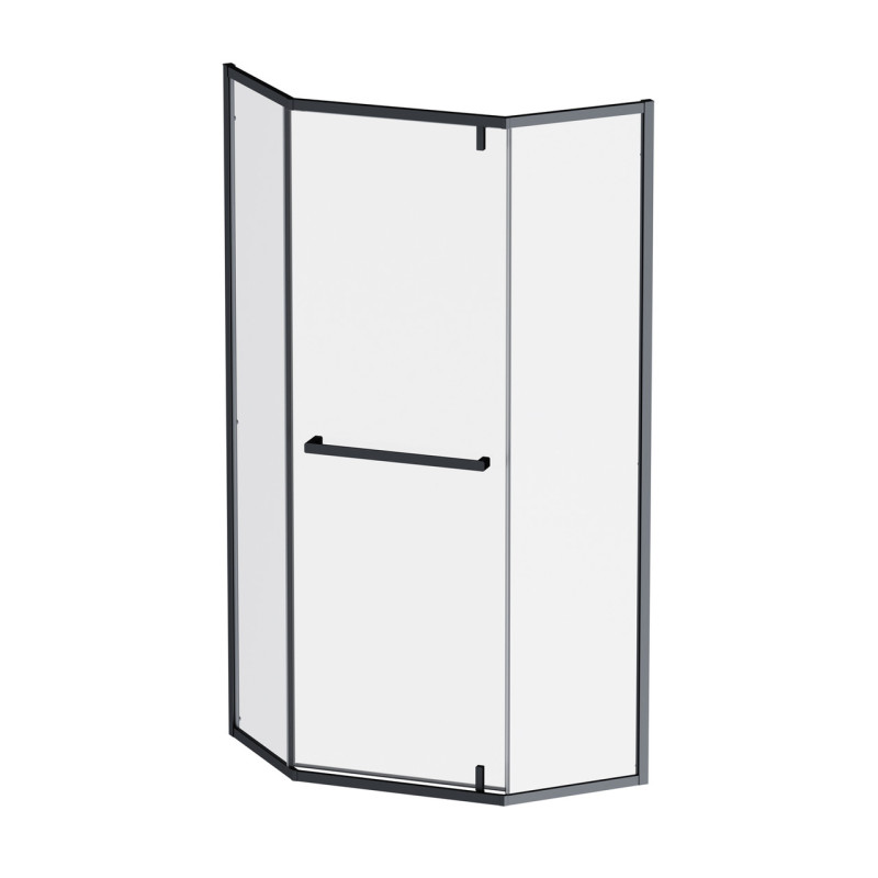 Душова кабіна AM.PM Gem 5-corner Pivot 90x90 см без піддону W90UG-405-9090-BT