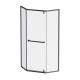 Душова кабіна AM.PM Gem 5-corner Pivot 90x90 см без піддону W90UG-405-9090-BT