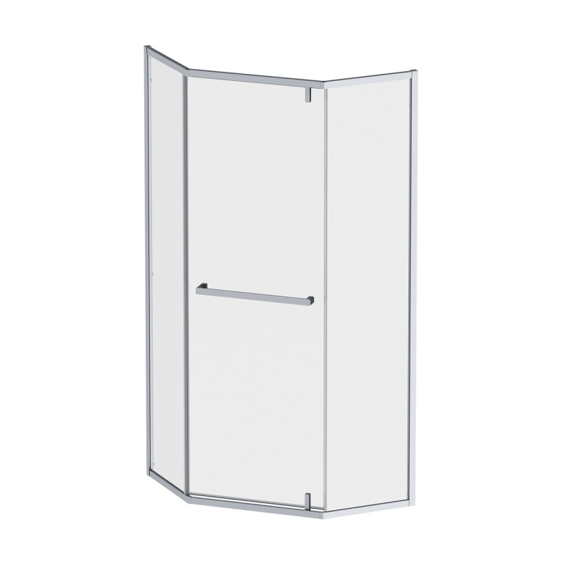 Душова кабіна AM.PM Gem 5-corner Pivot 90x90 см без піддону W90UG-405-9090-MT