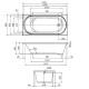 Ванна акрилова 150x70 см AM.PM W94A-150-070W-A1 X-Joy
