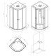 Кабіна душова 90x90, 1/4 кола, профіль мат.хром, скло прозоре W94C-401-090MT AM.PM X-Joy