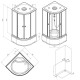 Кабіна душова 90x90, 1/4 кола, профіль мат.хром, скло прозоре W94C-401A-090MT AM.PM X-Joy