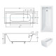 Ванна прямокутна BESCO Modern 170/70 (соло) без ніг #WAM-170-MO