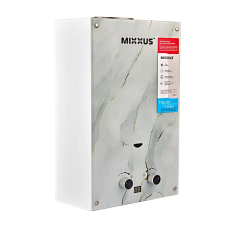 Газова колонка MIXXUS GWH-0510 BASIC GLASS димохідна 10 л/хв (панель зі скла з малюнком) (WH0026)