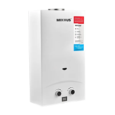 Газова колонка Mixxus GWH-0112 BASIC WHITE димохідна 12 л/хв (WH0029)