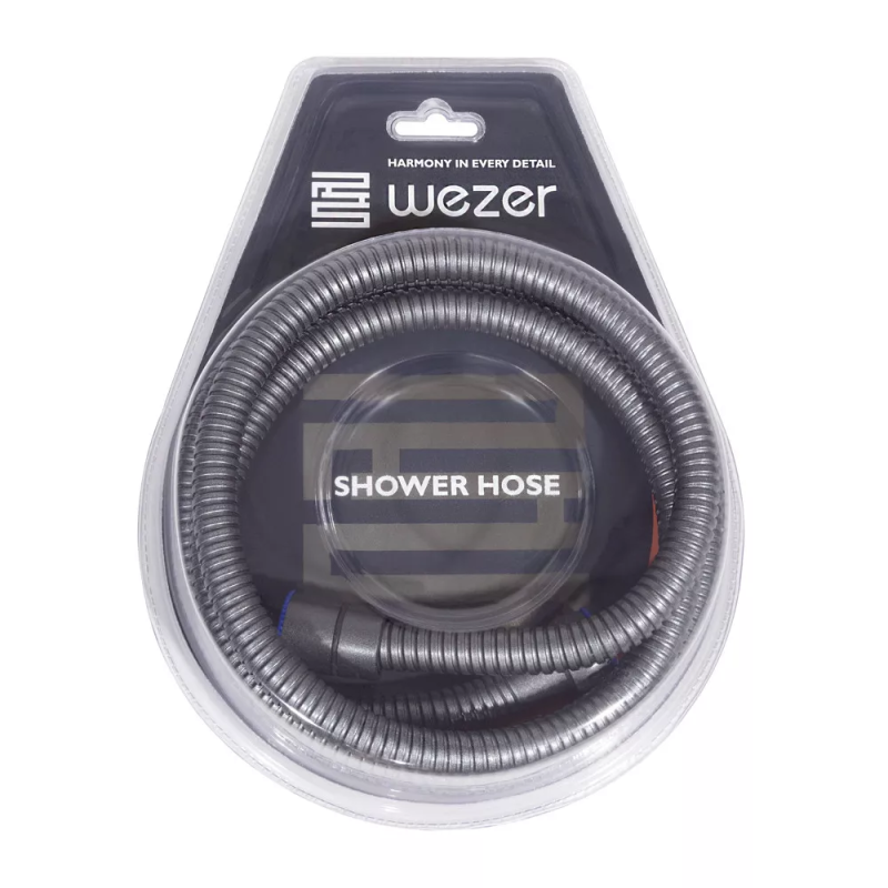 WEZER Душовий шланг WKR-008-150GG, 150 см, збройова сталь