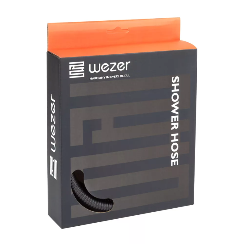 WEZER Душовий шланг WKR-009-150B, 150 см, чорний