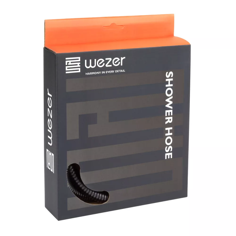 WEZER Душовий шланг WKR-009-180B, 180 см, чорний