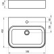 Ravak Раковина CERAMIC 550 R SLIM WALL (XJX01155006)