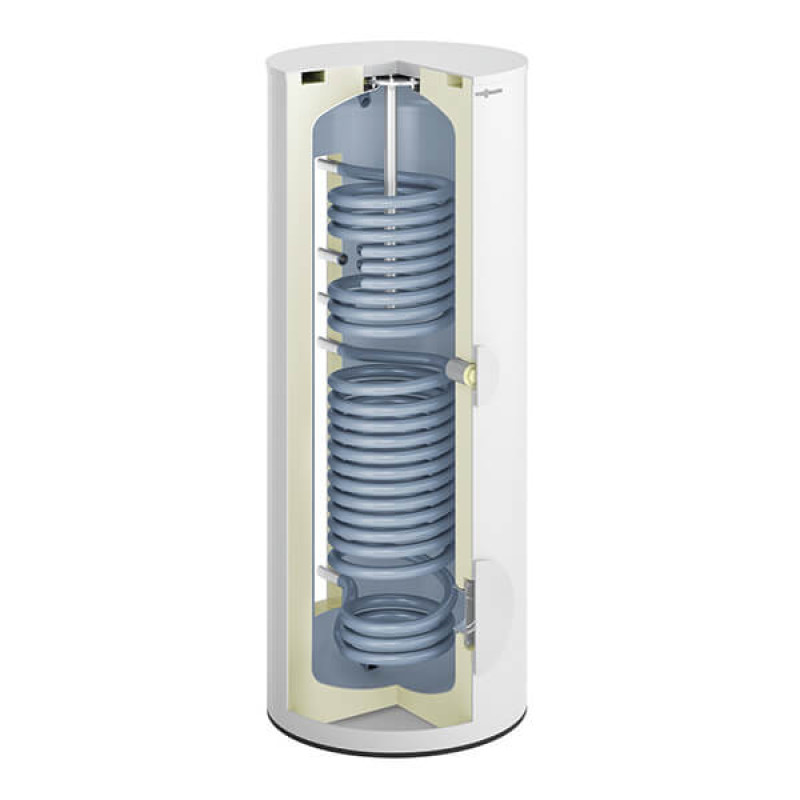 Viessmann Пакетна пропозиція котел Vitodens 100-W B1HF 25 кВт 2-х конт. з бойлером 100л, датчиком та димоходом (Z023190)