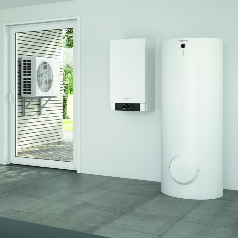 Viessmann Комплект тепловий насос з бойлером VITOCAL 100-S 6 - 8,2 кВт AWB-M-E-AC + Vitocell 300 л (Z023771)