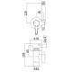 ZDUP110MG TWEET ROUND MIX Tondo Набір гігієнічного душу, mercury grey