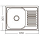 Мойка кухонная Zerix Z6350-06-160D (decor) (ZM0562)