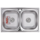 Мойка кухонная Zerix Z8050D-08-180MD Double (micro decor) (ZM0613)
