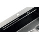 Мойка Zerix ZH6845-SET-05 Decor Nano-Black (3.0/0.8) с нерж. стали комплект (графит) (ZM5588)