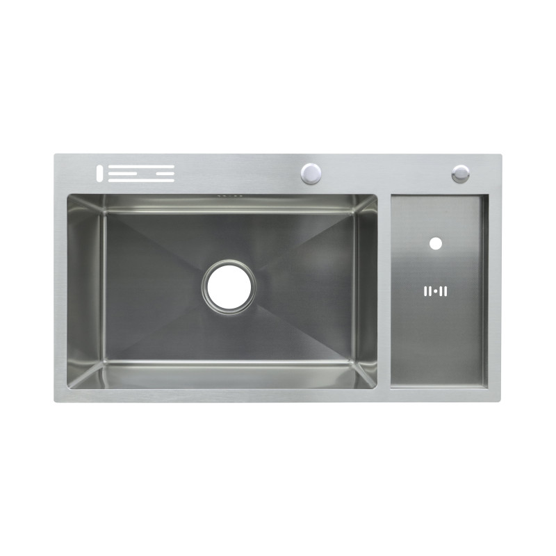 Мойка Zerix ZH8245-SET-08 Micro Decor SS Color из нержавеющей стали (цвет нерж.) (ZM5593)