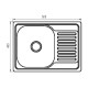 Мойка Zerix Z5848-08-180D (decor) (ZM5595)