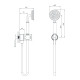 IMPRESE Набiр душовий HYDRANT, нікель (ZMK031806100)
