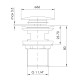 IMPRESE BRENTA клапан донний Pop-up, хром, (ZMK071901500)