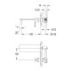 IMPRESE SMART CLICK змішувач для раковини, прихований монтаж, хром, (ZMK101901030)
