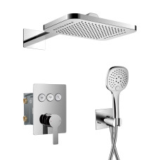 IMPRESE SMART CLICK система душова прихованого монтажу (ZMK101901202 + ZMK101901100 + ZMK101901101(NO:1-2) + ZMK101901101(NO:2-2)), хром, (ZMK101901206)