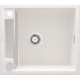 Deante Мийка кухонна Magnetic, граніт, квадрат, без крила, 560х500х219мм, чаша - 1, накладна, алебастр (ZRM_A103)
