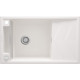 Deante Мийка кухонна Magnetic, граніт, прямокут., з крилом, 820х500х219мм, чаша - 1, накладна, алебастр (ZRM_A113)