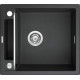 Deante Мийка кухонна Magnetic, граніт, квадрат, без крила, 560х500х219мм, чаша - 1, накладна, металічний графіт (ZRM_G103)