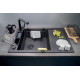 Deante Мийка кухонна Magnetic, граніт, прямокутник, з крилом, 820х500х219мм, чаша - 1, накладна, металічний графіт (ZRM_G113)