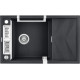 Deante Мийка кухонна Magnetic, граніт, прямокутник, з крилом, 820х500х219мм, чаша - 1, накладна, металічний графіт (ZRM_G113)