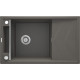 Deante Мийка кухонна Magnetic, граніт, прямокут., з крилом, 820х500х219мм, чаша - 1, накладна, антрацит (ZRM_T113)