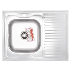 Мойка кухонная Zerix Z8060L-08-180E (Satin) (ZS0604)