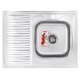 Мойка кухонная Zerix Z8060R-06-160MD (micro decor) (ZS0608)