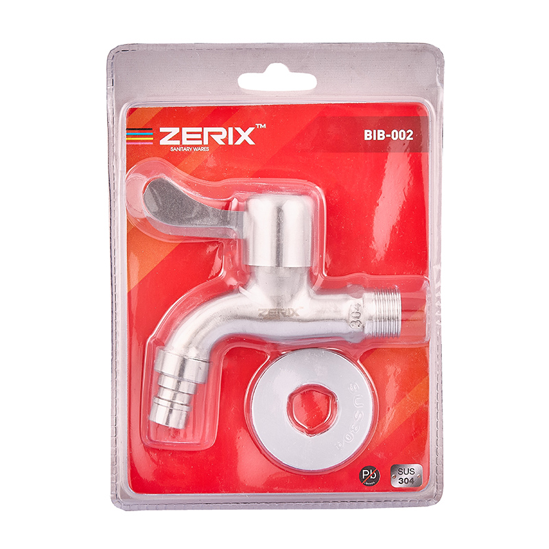 Кран для холодной воды Zerix BIB-002 1/2 (нерж. сталь) (ZX1490)