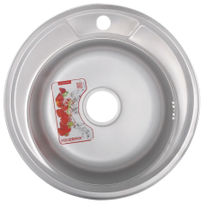 Мойка кухонная Zerix Z490-06-180E (Satin) (ZX1582)