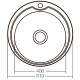 Мойка кухонная Zerix Z510-08-180E (Satin) (ZX1586)