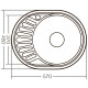 Мойка кухонная Zerix Z5745-06-160D (decor) (ZX1589)