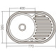 Мойка кухонная Zerix Z7750-08-180D (decor) (ZX1597)