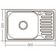 Мойка кухонная Zerix Z6642-08-180E (Satin) (ZX1600)