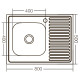 Кухонная мойка накладная Zerix Z8050L-06-160E (Satin) (ZX1612)