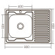 Кухонная мойка накладная Zerix Z8060L-04-160E (Satin) (ZX1618)