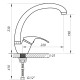 Смеситель для кухни Zerix YUB 048 (ZX2772)