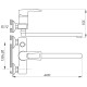 Смеситель для ванны Zerix JLB 181 (ZX2943)