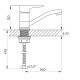 Смеситель для умывальника Zerix SOP4-B 045 (ZX3070)