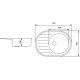 Мойка кухонная Zerix ZS-7750R-03 Черная (ZX4556)