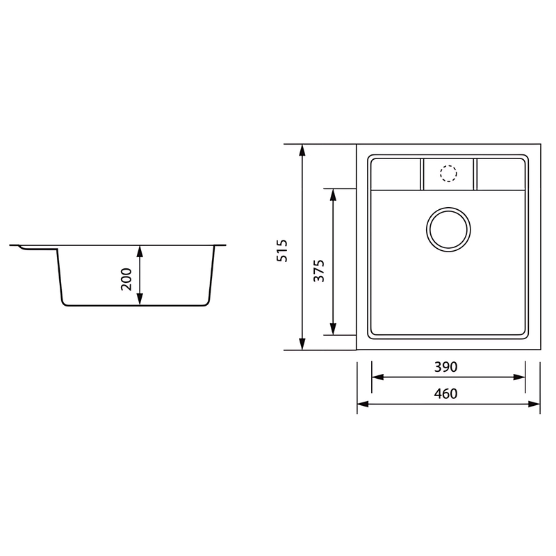 Мойка кухонная Zerix ZS-4651S-06 Бежевая (ZX4565)
