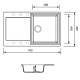 Мойка кухонная Zerix ZS-7950S-06 Бежевая (ZX4581)