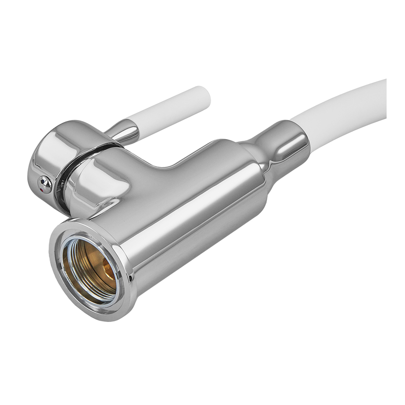 Смеситель для кухни Zerix Atrium-011-T Refl.WHITE (Цвет хром+силик.излив белый) (ZX4719)
